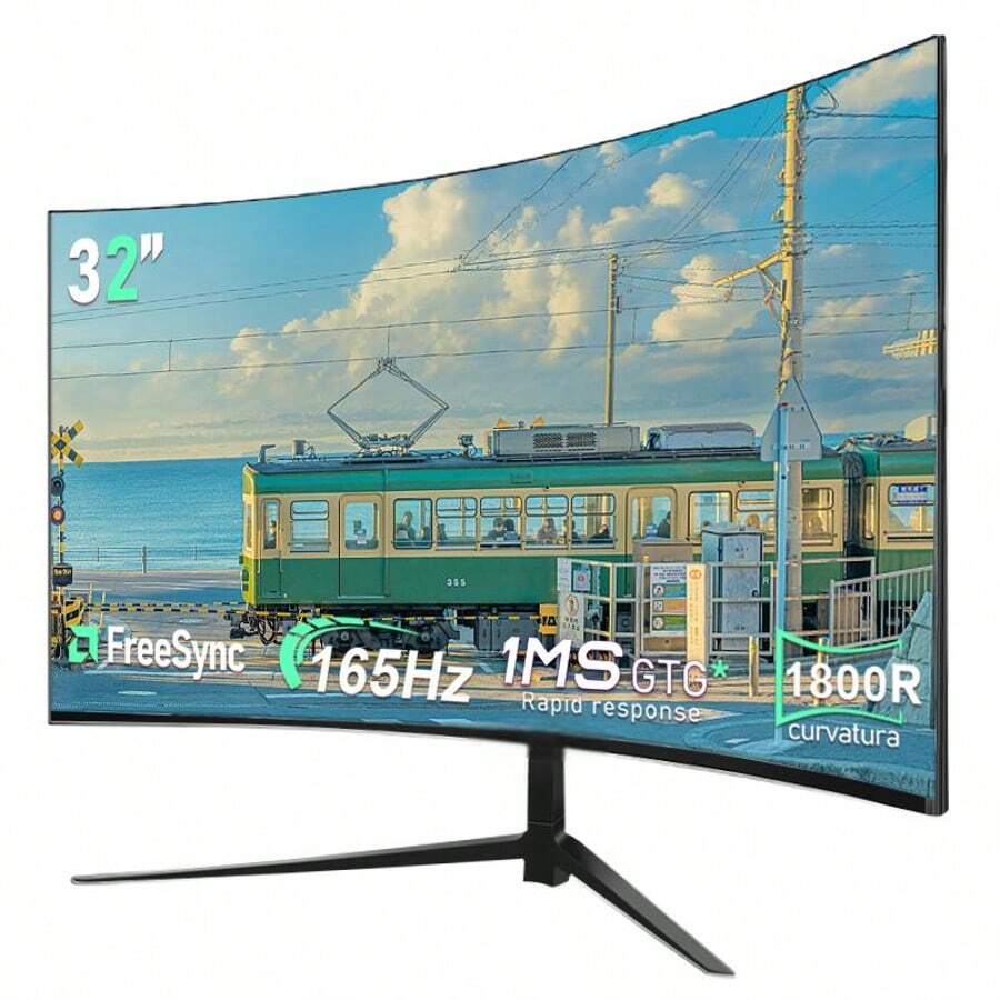 The 32-Inch 2K-165HZ-1800R HD Curved Gaming Monitor Is A Surprise Choice For Christmas Season, And Is A Great Gift For Gaming Enthusiasts. THIS 32-INCH 2K HD CURVED GAMING MONITOR COMBINES A HIGH REFRESH RATE OF 165HZ WITH THE PERFECT CURVATURE OF 1800R TO BRING YOU AN INCREDIBLE VISUAL EXPERIENCE THAT ALLOWS YOU TO ENJOY THE ULTIMATE GAMING WORLD. Whether It's A Gift For A Friend Or A Treat For Yourself, It's The Way To Go,Available In Multiple Sizes: 27 Inches, 34 Inches, And 24.5 Inches.
