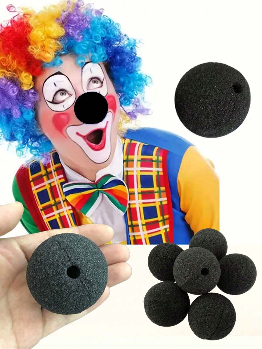 3/5PCS Gąbka Klaun Nos Czerwony Nos, Karnawał Dekoracja Sceniczna Rekwizyty, Miękka Gąbka Do Pokazów Magicznych I Akcesoriów Kostiumowych, Dekoracja Imprezy Dla Dorosłych, Role Play Masquerade Cyrk Kostium Nos, Klaun, Penny Wise, Karnawał