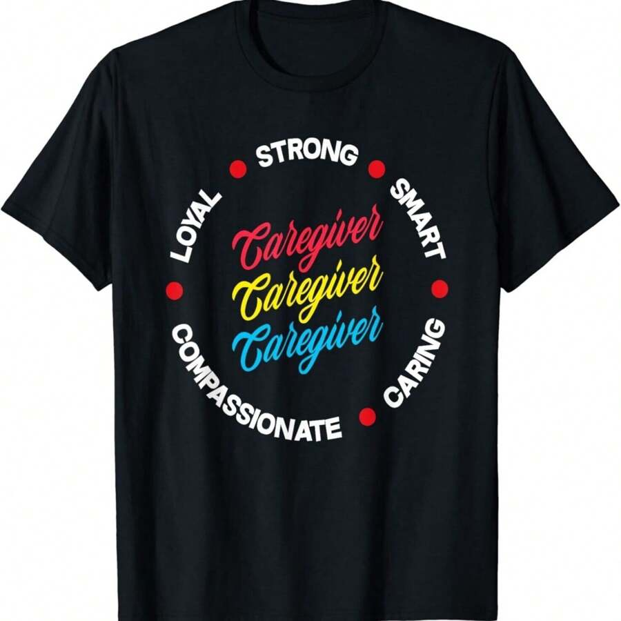 Pride Caregiver Characteristics Funny Caregiver Gift Unisex T-Shirt