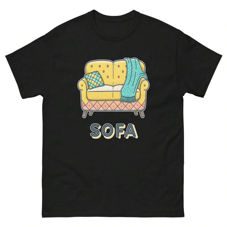 Sofa Popular Illustration Object T-Shirt
