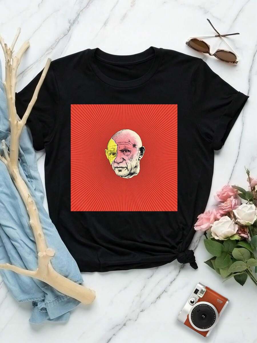 Lovers' Picasso T-Shirt Artsy Fashionable Masterpiece - Pablo Ruiz Picasso Art Style For Women