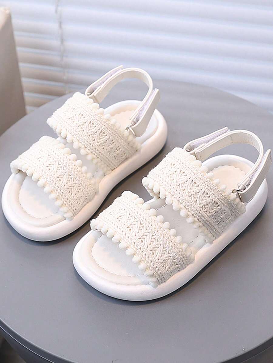 1 Pair Kids' Mesh Sandals, Summer Toddler Boys' Casual Beach Shoes, Girls' Back To School Lightweight Soft Bottom Flat Sandals