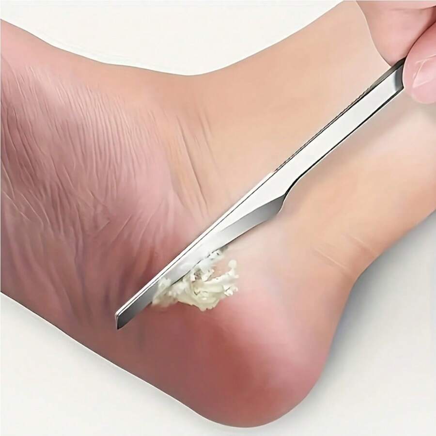 3pcs Stainless Steel Callus Remover Set - Includes Callus Eliminator, Dead Skin Remover, And Manual Inward Curved Toe Nail Nipper For Professional Foot Care Tool Kit, No Electricity Or Battery Required