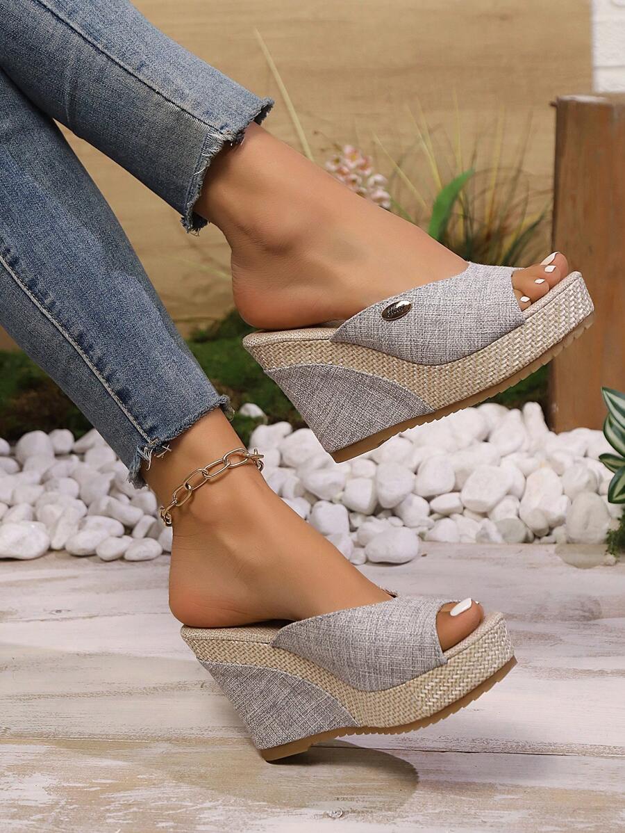 New High Heel Platform Summer Fashion Women Slippers, Versatile
