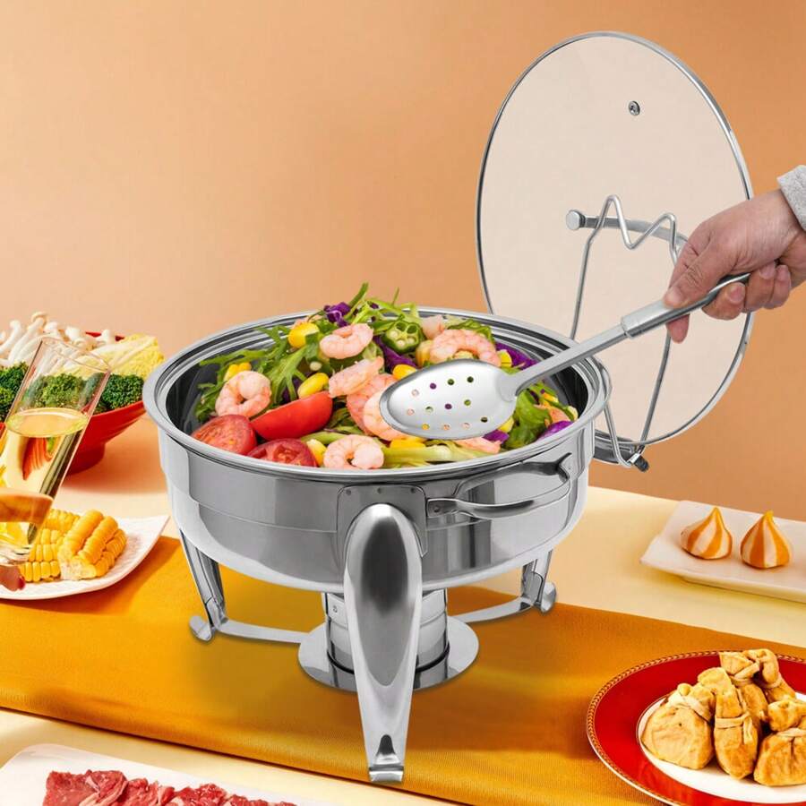 YIYIBYUS 6L Stainless Steel Chafing Dish Buffet Warmer Buffet Server Warmer Pan Chafing Dish