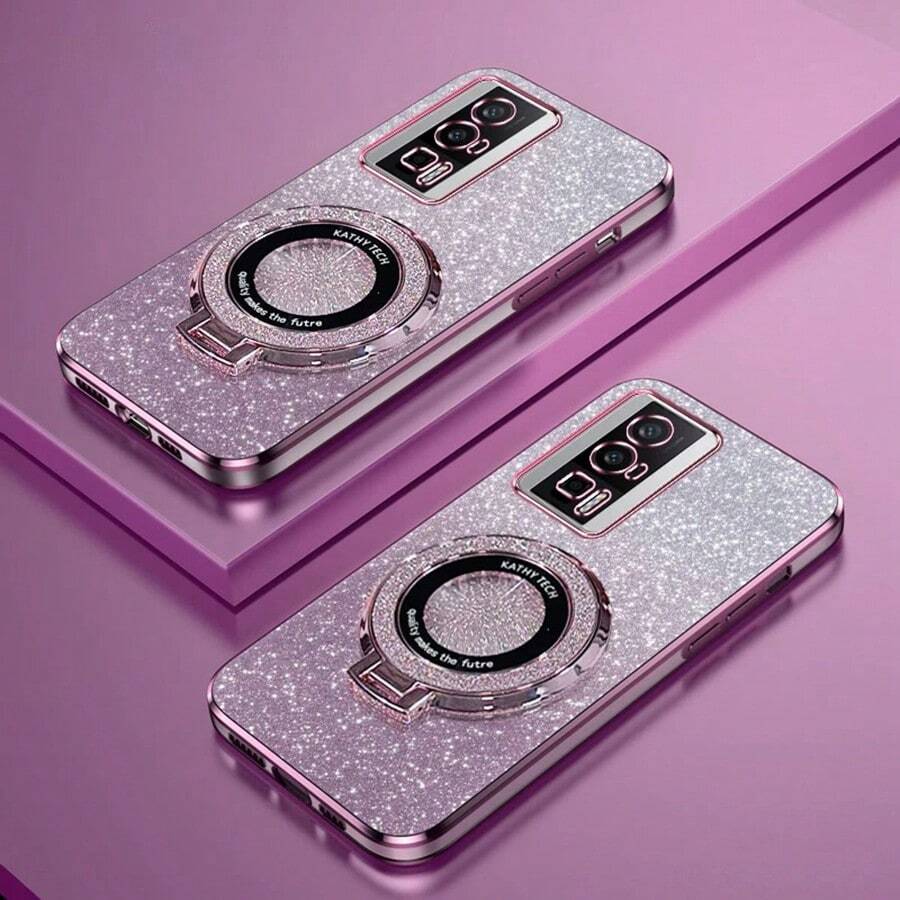 Compatible With IPhone 16e Galaxy S22/S23/S24/S25, A04/05/06/A14/A15/A16/A24/A25/A34, Redmi Note 7/8/9/10/11/12/13, Redmi 9/10/12/13C, OPPO, MOTO, Honor, HW, Realme, Reno 7 Phone Case Luxury With Stand Glitter Paper Phone Case Stand Protective Case