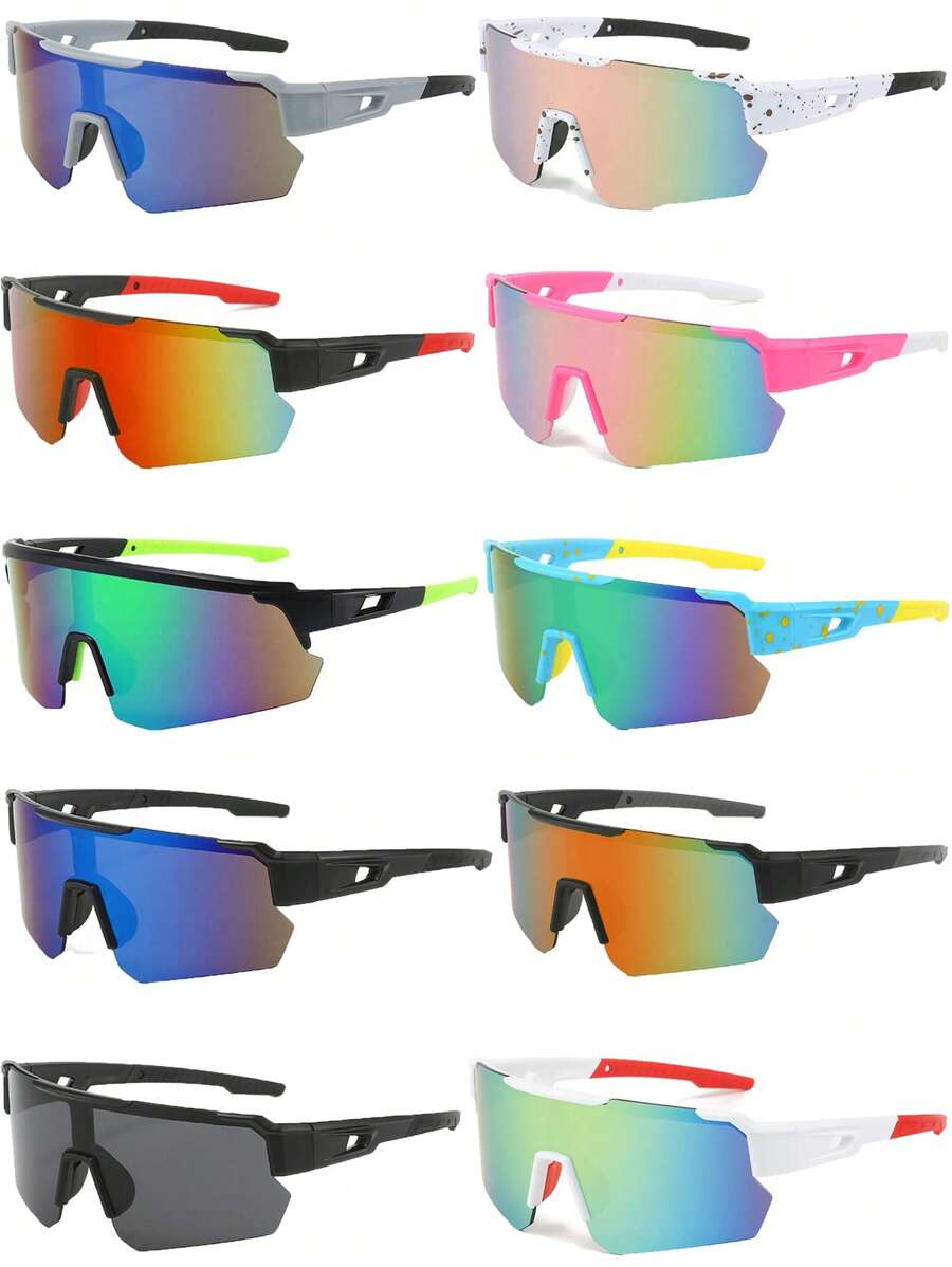 1 Pair Of Youth Outdoor Bicycle Windproof Glasses, Boys And Girls Cycling Fashion Decorative Glasses, Outdoor Sports Decorative Ordinary Glasses (With Glasses Case)