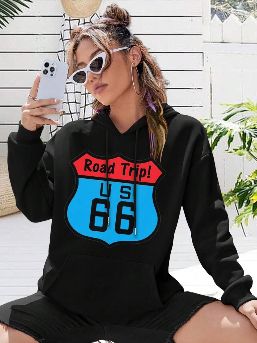 Road Trip Adventure Sweatwomen Hoodies For Women Scenic Route Landscape Views
