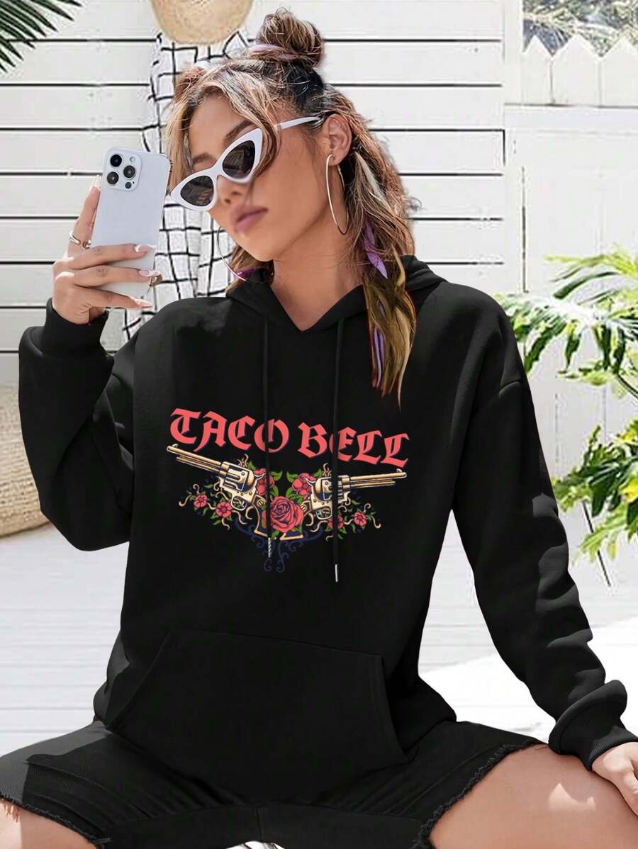 Taco Bell Big Size Women Hoodie Hoodies For Women Cinco De Mayo Taco Tuesday I Love Tacos!