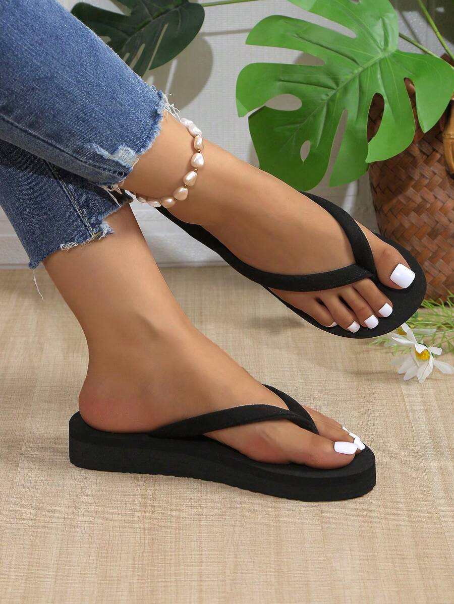 Women's Simple Thong Sandals, Comfortable Lightweight Casual Flip Flops For Outdoor, Beach