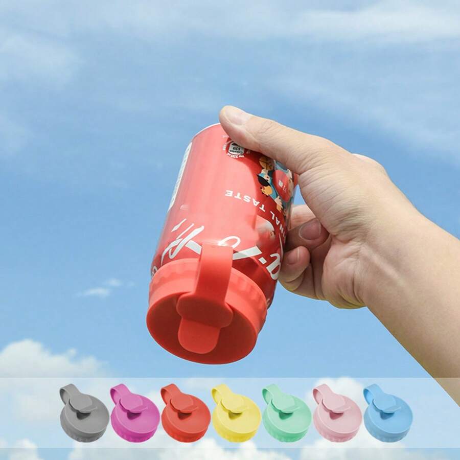 1 tapa de sellado para latas de refresco y bebidas, adecuada para latas de 5,4 cm/2,13 pulgadas de diámetro, tapa de sellado de silicona para botellas de refresco, tapa de llenado de bebidas para evitar fugas,