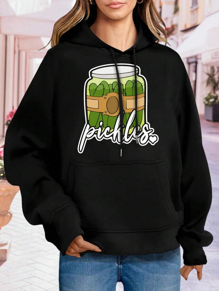 Funny Vegan Pickles Big Size Women Hoodie Sweatwomen Hoodies For Women