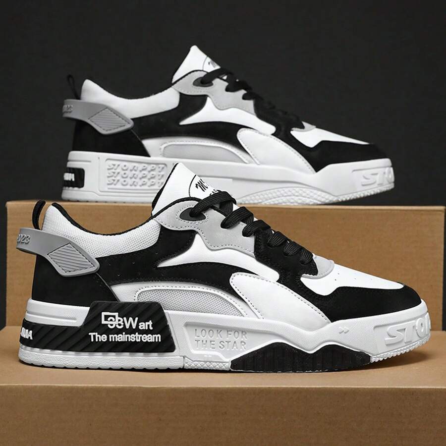 New Men Casual Shoes Low-Top Flat Lace-Up Fashion Sneakers Versatile Sports Shoes