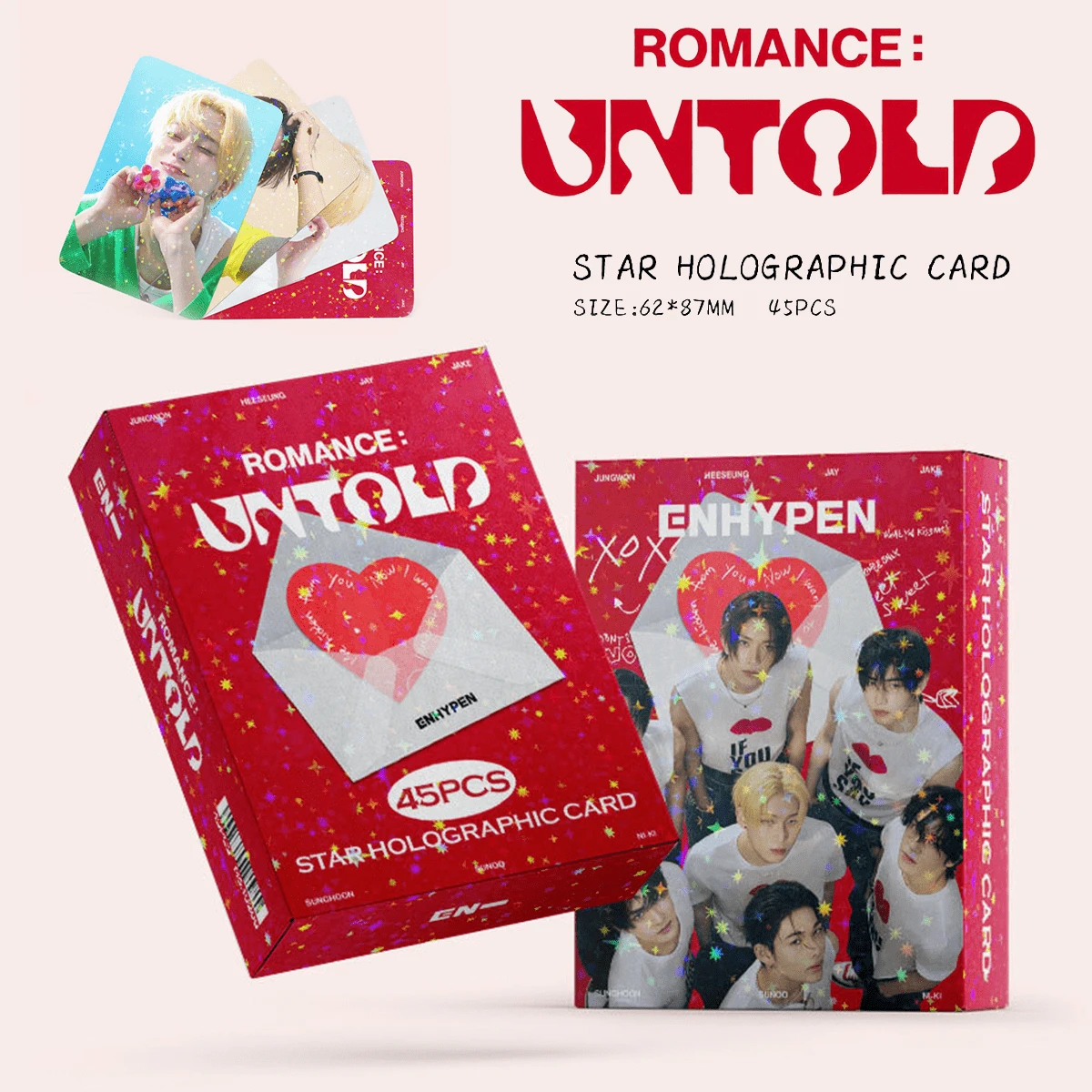 Banpresto Set de 45 Photocards de estrella KPOP, de alta calidad, productos para fans, regalo del Día de San Valentín, regalos pequeños