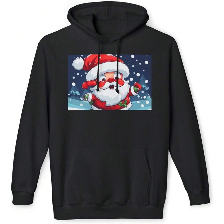 Christmas Theme Printed Sweatshirt Hoodie Long Sleeve Sweaters Cool Print Sweatshirt For Unisex