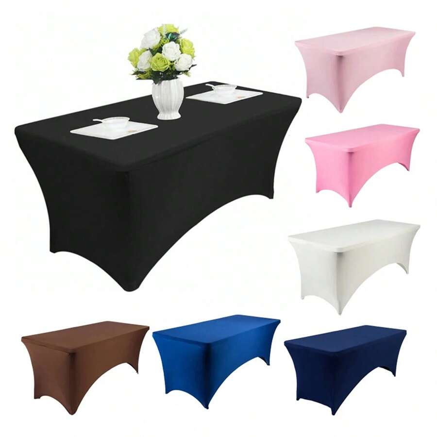1pc Corner Milk Silk, Spandex Tablecloth Universal Stretch Tablecloth Suitable For Party Banquet Salon, Massage Bed Cover, Stretch Eyelash Extension Sheet, Suitable For Eyelash Bed Beauty Salon Massage Table Cover