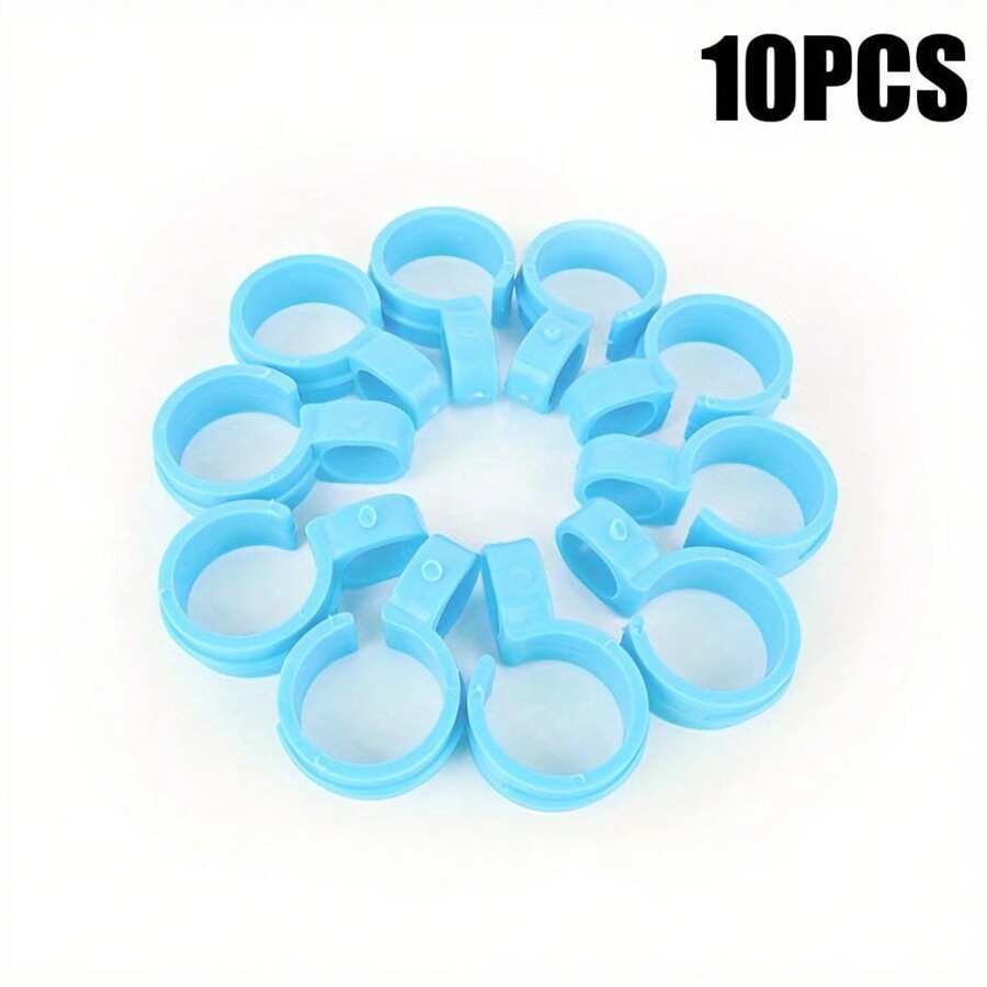 10pcs Plastic Windproof Clothes Pins, Laundry Hanger Clips, Space-Saving Buckle Design For Efficient Drying, Beachwear, Spring, Minimalist, Summer Tops
