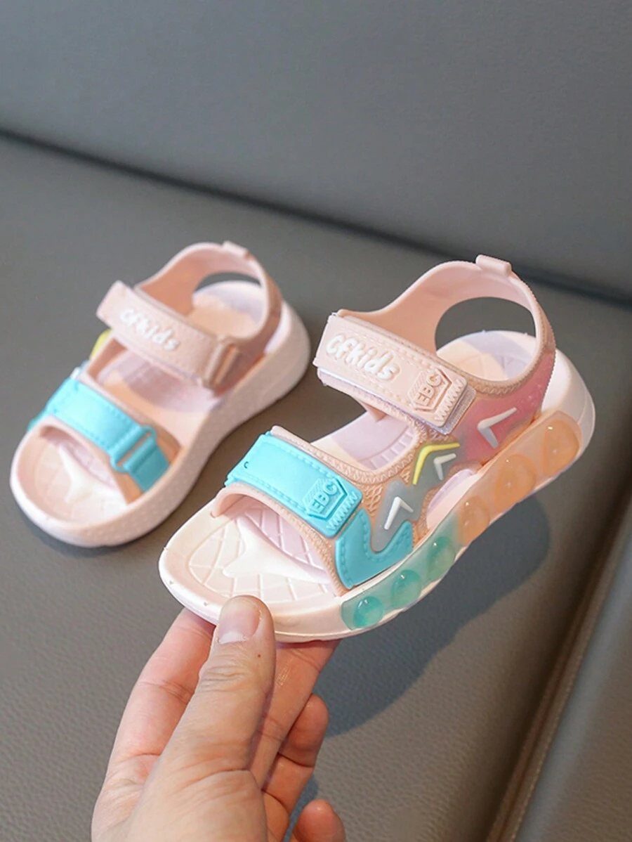 1 Pair Kids Fashion Sports Sandals 2025 New Soft Bottom Toddler Shoes, Casual Versatile Flat Beach Shoes, Suitable For Summer