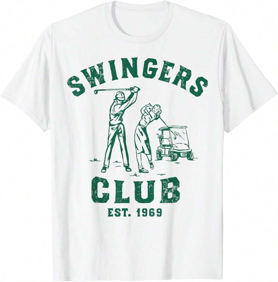Swing Ers Club Funny Sarcastic Golfing Graphic T-Shirt