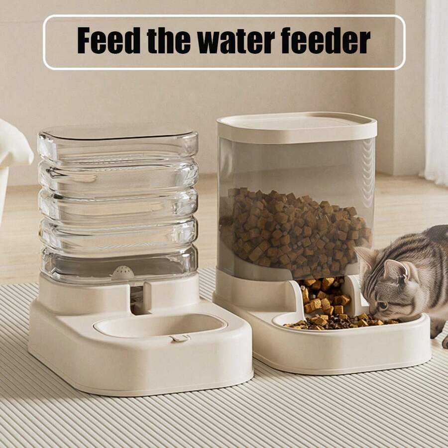 1 st. Automatische kattenliefhebber en kattenmoeder houden van hondenliefhebber en hondenmoeder houden van watervoederbak, grote capaciteit geschikt voor thuis katten-/hondenliefhebber cadeau en hond-/kattenmoeder houden van huisdiervoeding