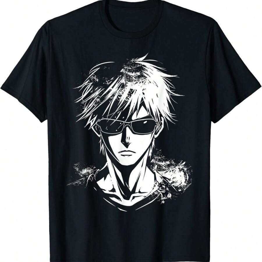 Anime Manga Graphic Sunglasses Illustration Anime T-Shirt