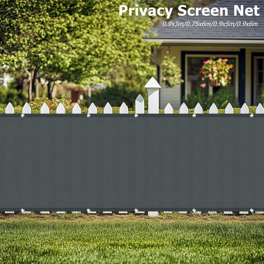 UV-Resistant Balcony Privacy Screen Net | Windbreak Fence Panel Cover With Sun Shade | Outdoor Garden And Patio Privacy Solution