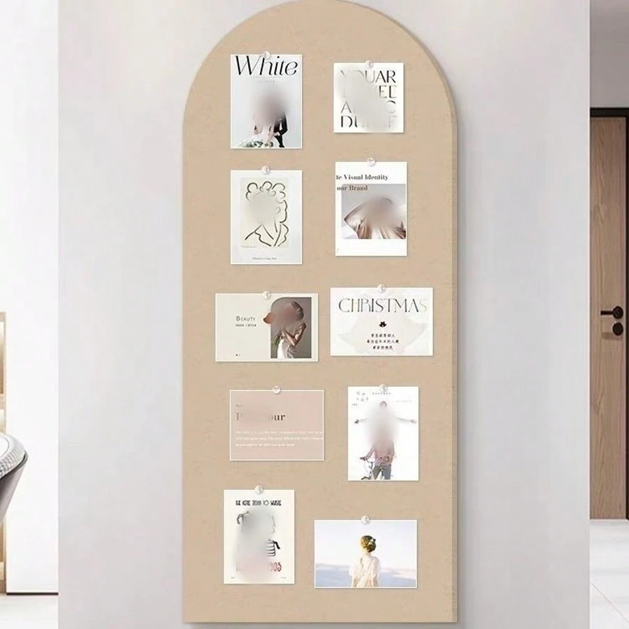 1pc Felt Arch Wall Decal, Background Photo Wall Memo Board,School Supplies,Back To School