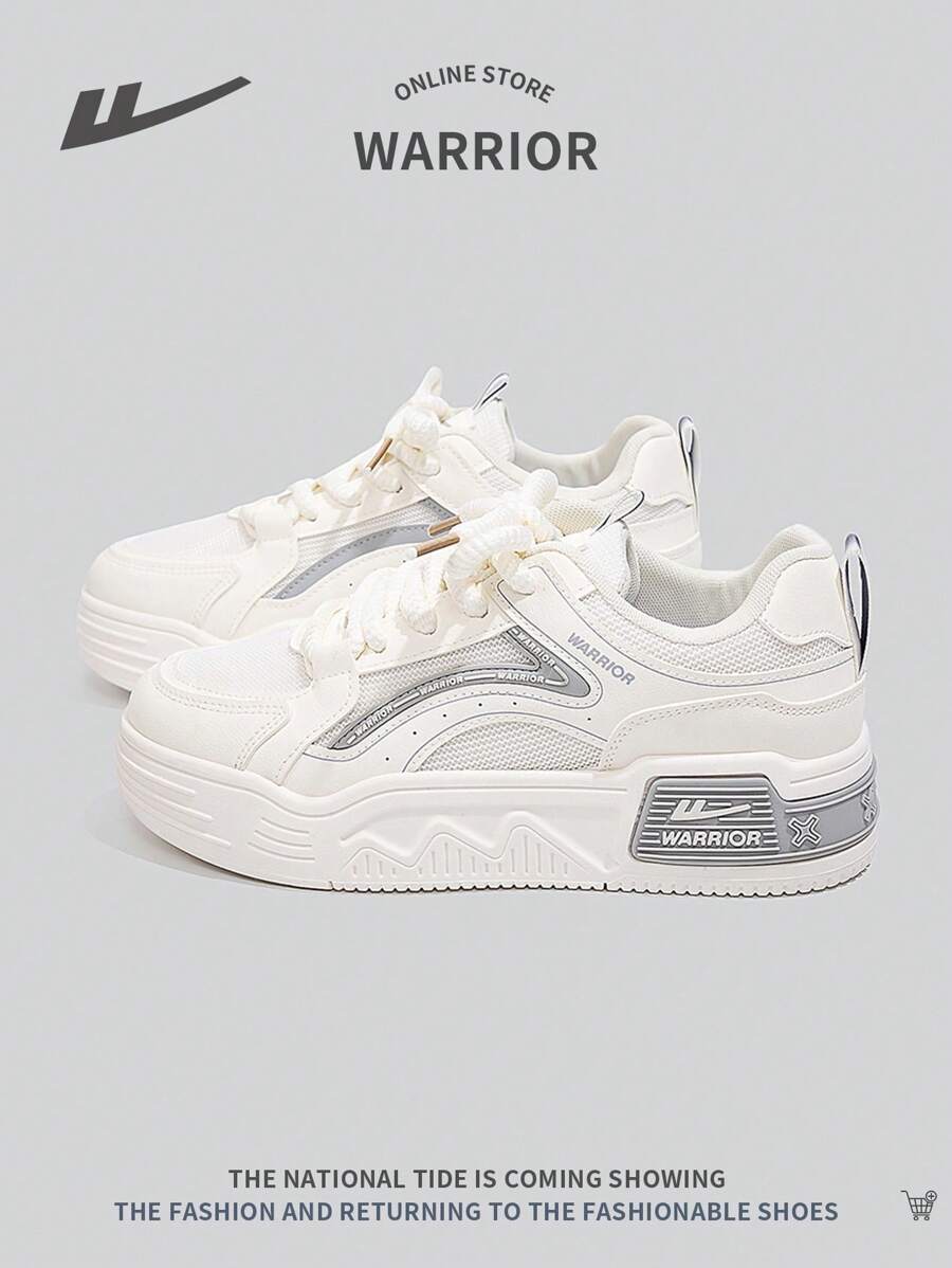 WARRIOR 1 Paar Damen Segeltuch Schnürschuhe, gepolstert stoßabsorbierend rutschfest komfortable Plateau Lässig Outdoor Sneaker mit niedrigem Schaft