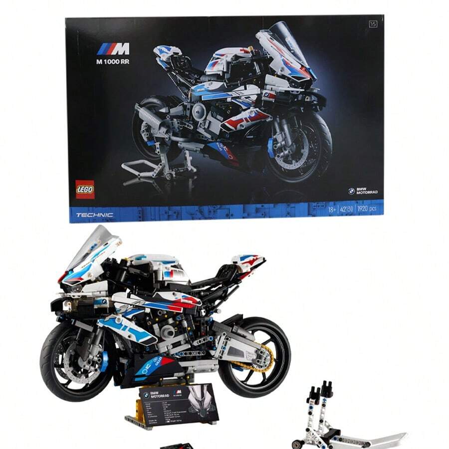 LEGO 42130 BMW Motorcycle M1000RR Technology Mechanical Assembly Building Block Toy Gift