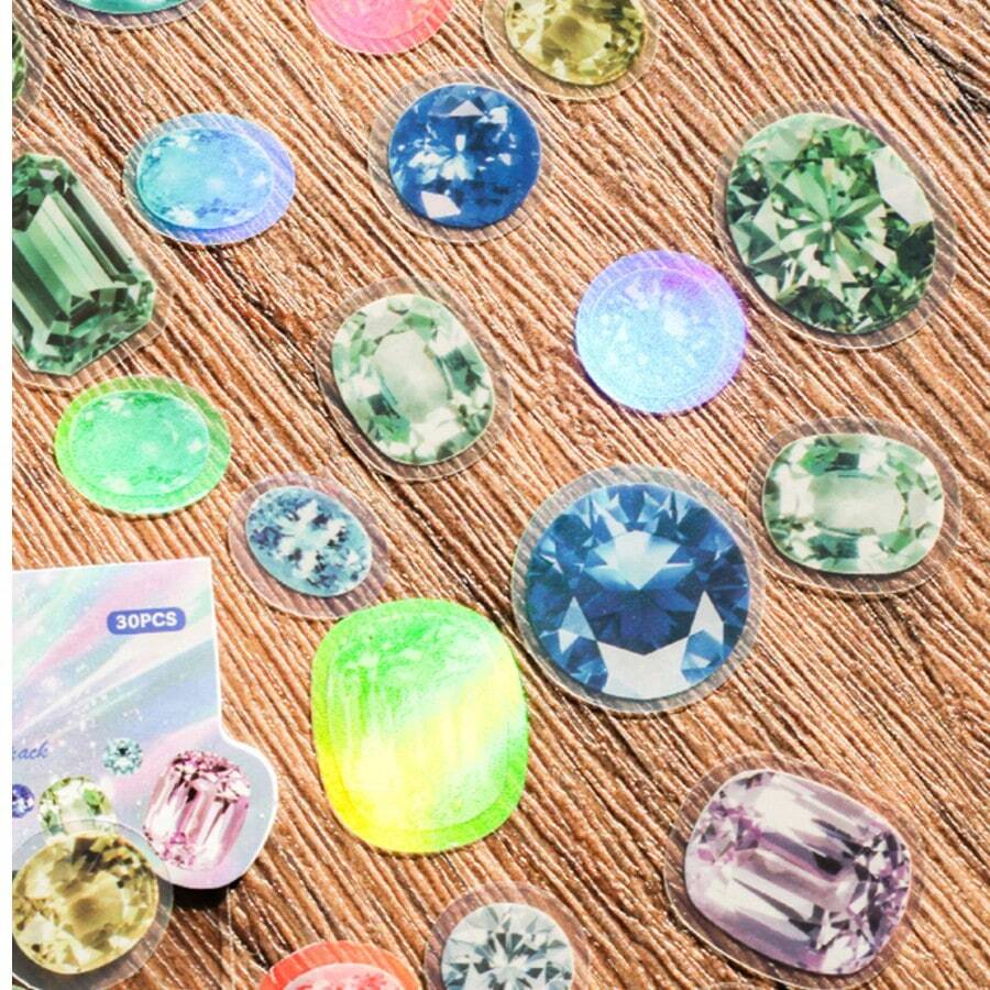 Pegatinas DIY para scrapbooking, pegatinas de material PET adecuadas para diarios, agendas, tarjetas, tumblers, teléfonos, pegatinas decorativas