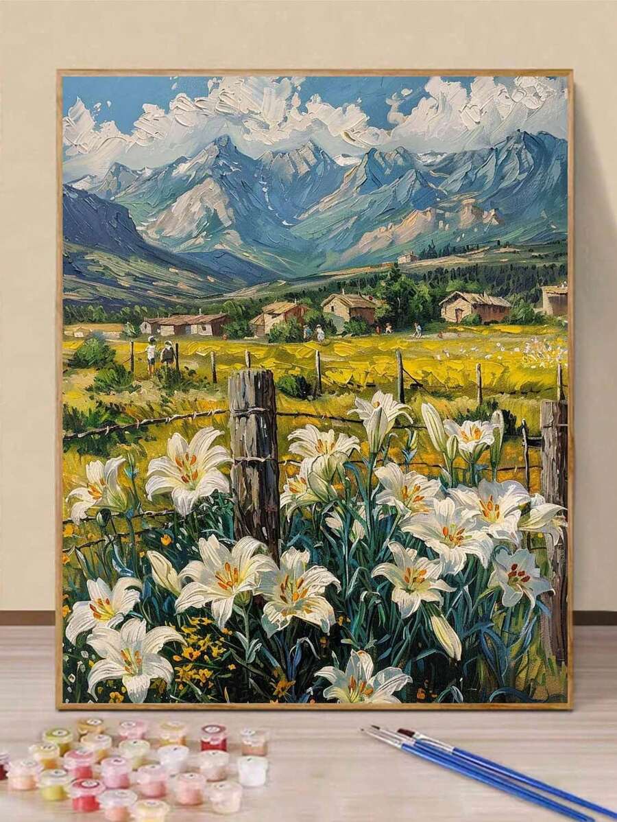 1 Set Personalized Painting DIY Digital Oil Painting Frameless Kit, Decor For Living Room & Bedroom, Unleash Creativity, No Painting Skills Required, Create Beautiful Artwork, Perfect Gift For Holiday, Birthday, 40*50CM