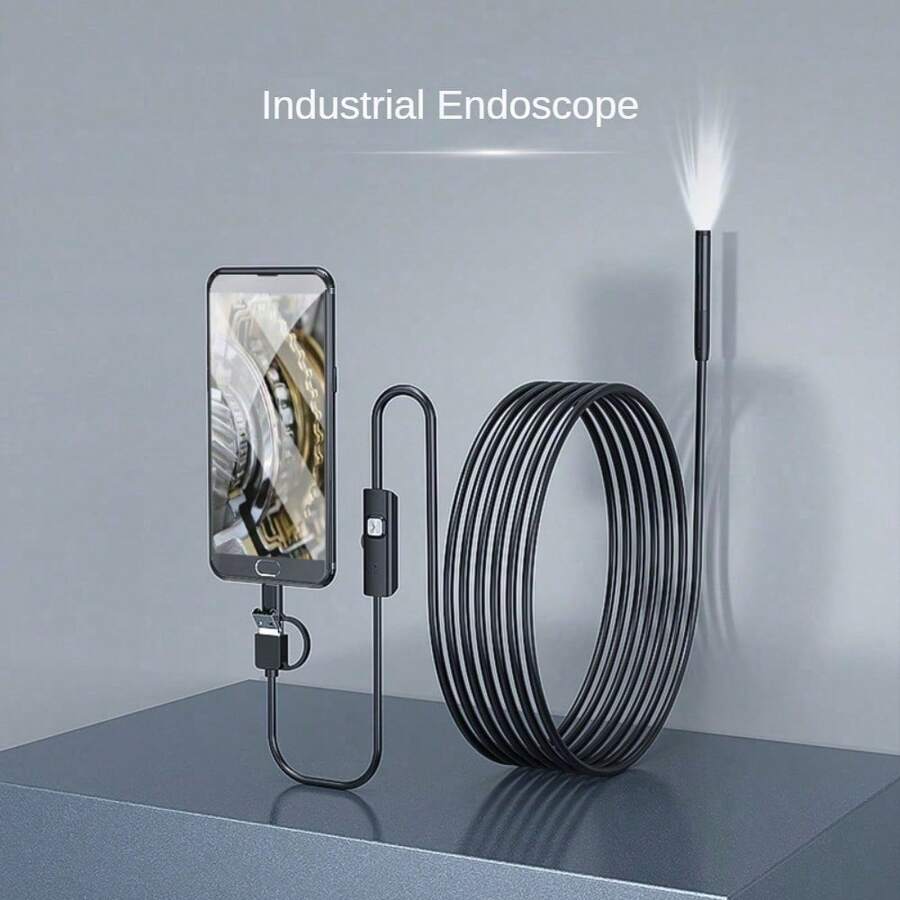 Caméra endoscopique de type C, USB, Android, caméra endoscopique HD, inspection industrielle et automobile, pipeline, climatisation, sonde de moteur