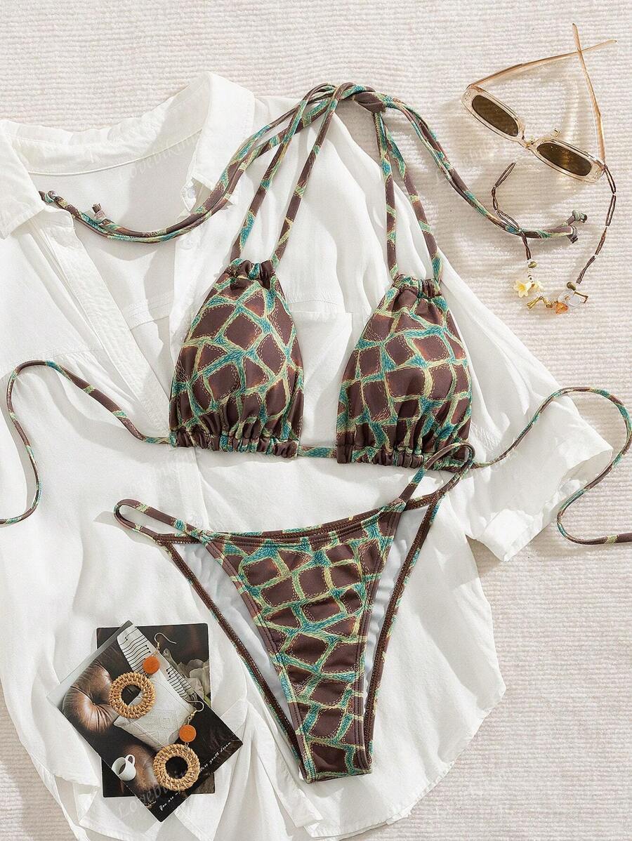 Sexy bandage bikini badmode, tweedelige zomer strandvakantie badmode