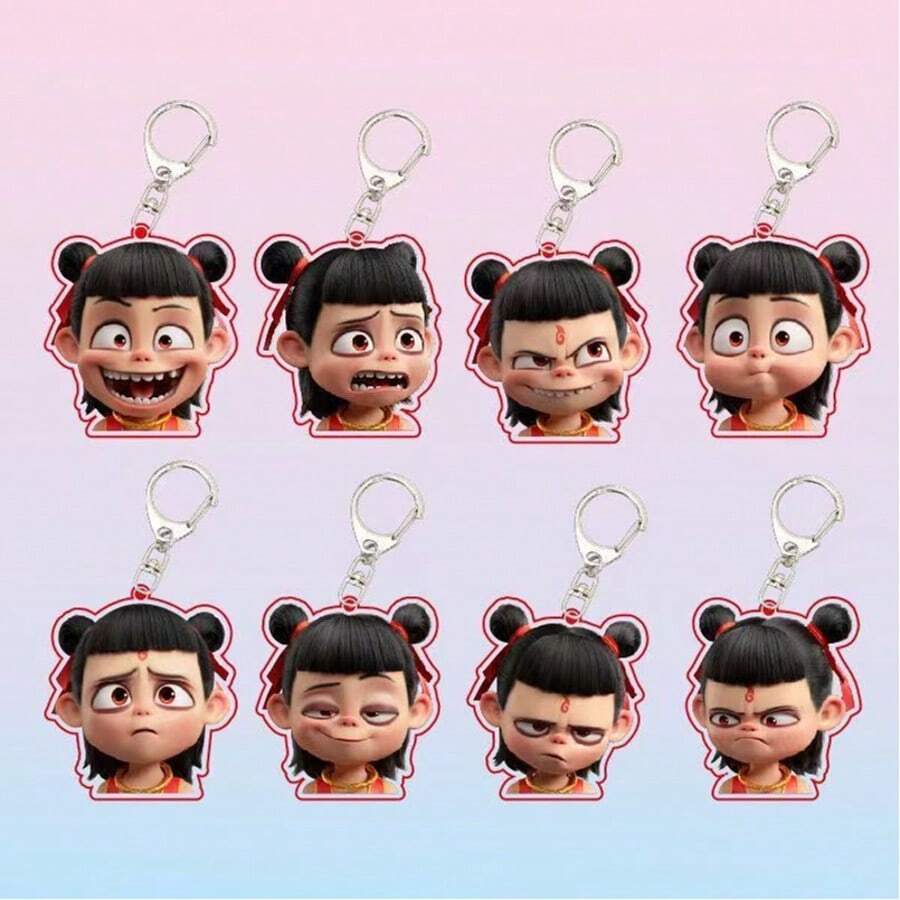 Nezha 2 Around The Acrylic Keychain Pendant Small Gift