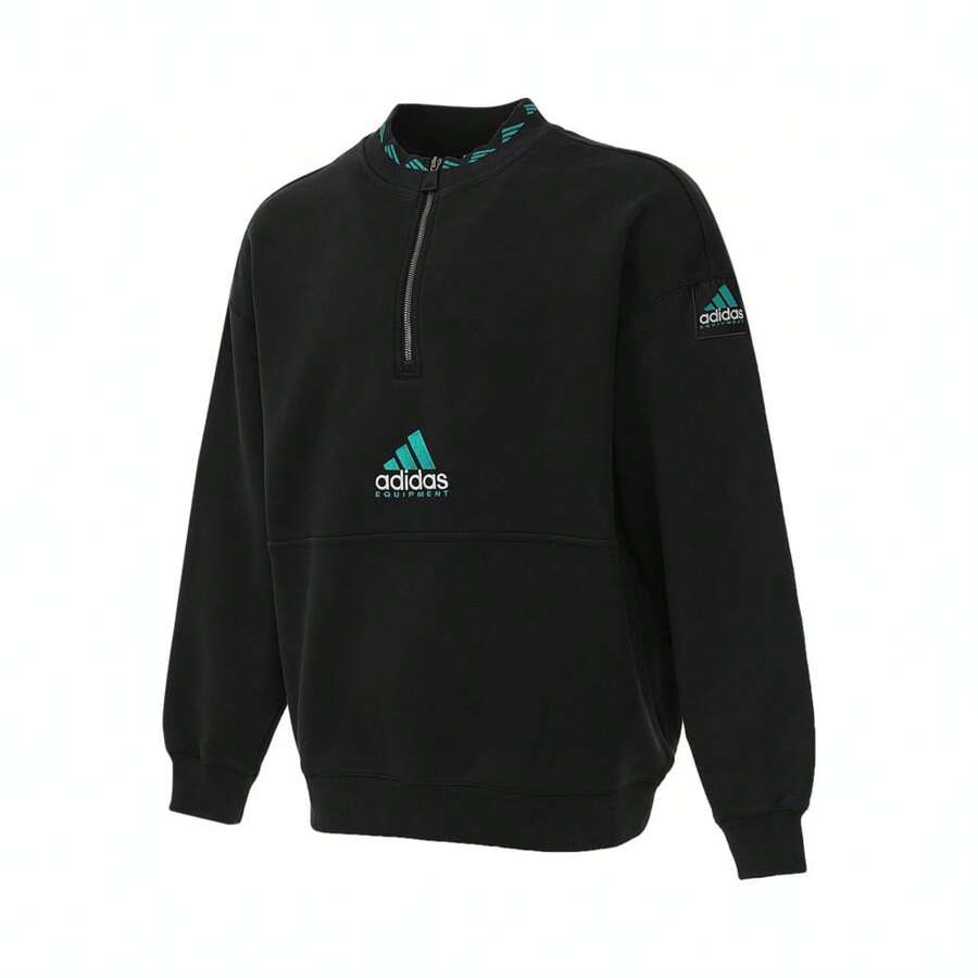 Adidas Originals 2025 Men's EQT FLEECE HZ Sweatshirt/Pullover Knitted Hooded Sweatshirt JP0357