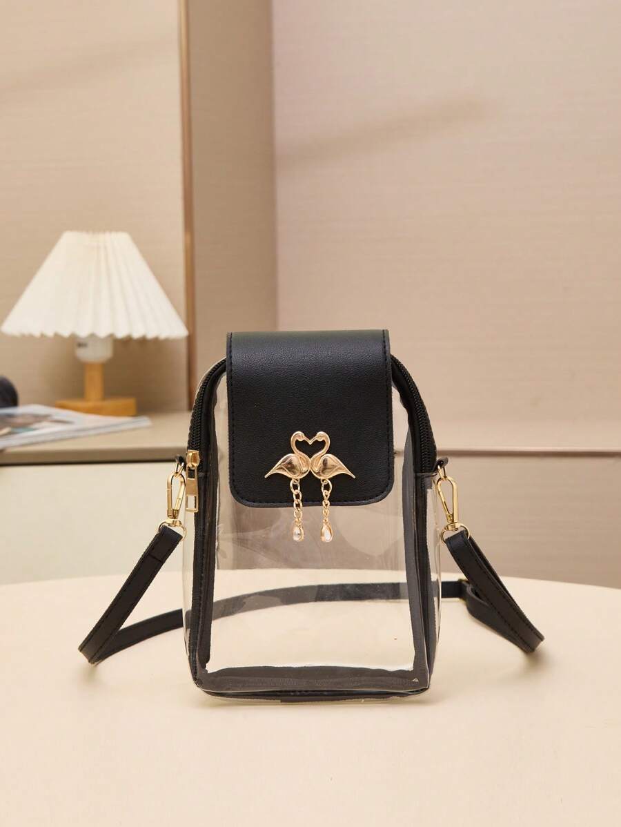 1 Piece Fashion Straw Shoulder Bag, Classic Hardware Decoration Straw Phone Bag, Perfect For Women, Girls, Students, Commuting, Traveling, Vacation, Back To School.Beach Bags For Women Holiday Outfits