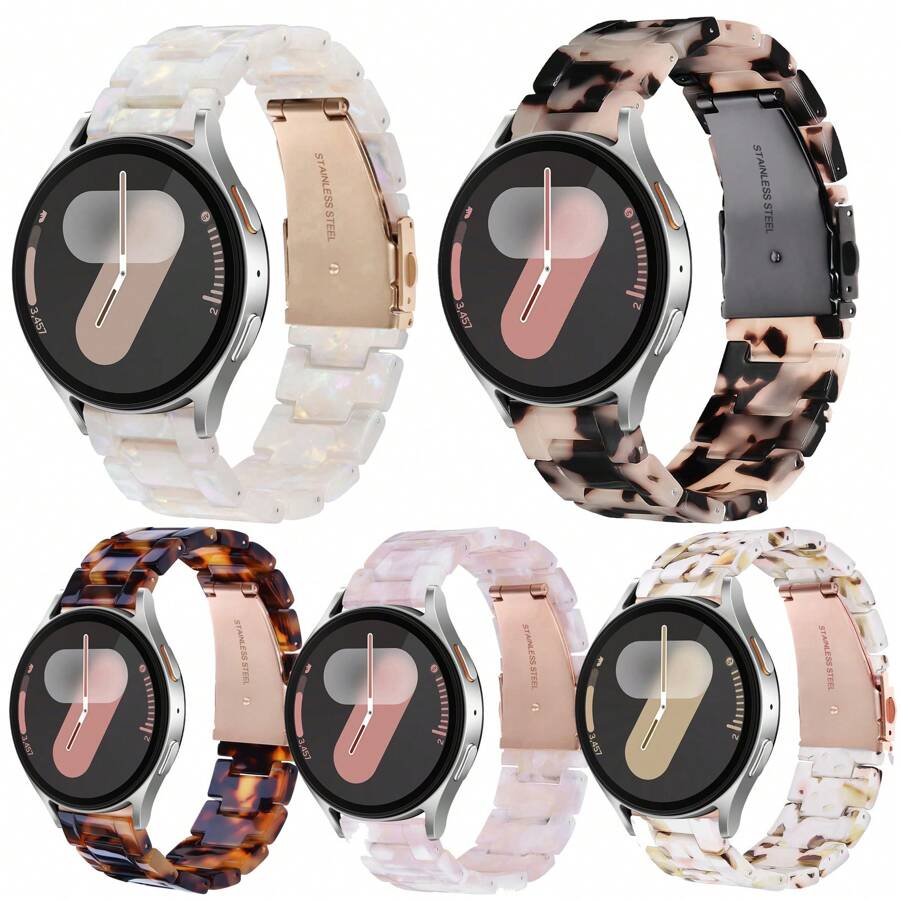 Correas de repuesto para relojes de resina, ligeras y de colores, de 20/22mm, pulseras para reloj inteligente, compatibles con Galaxy Watch 3 45mm/Galaxy Watch 46mm/Gear S3 Frontier