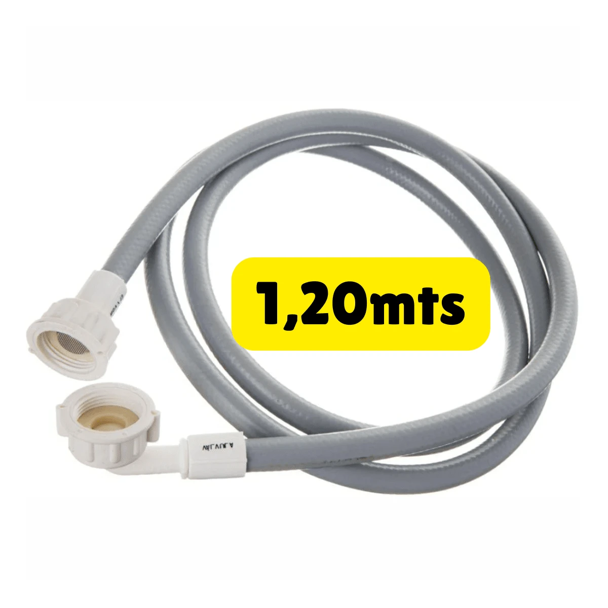 Mangueira Para Máquina De Lavar 1,20mts Entrada Universal Água Lavadora + Adaptador 1/2 Polegada