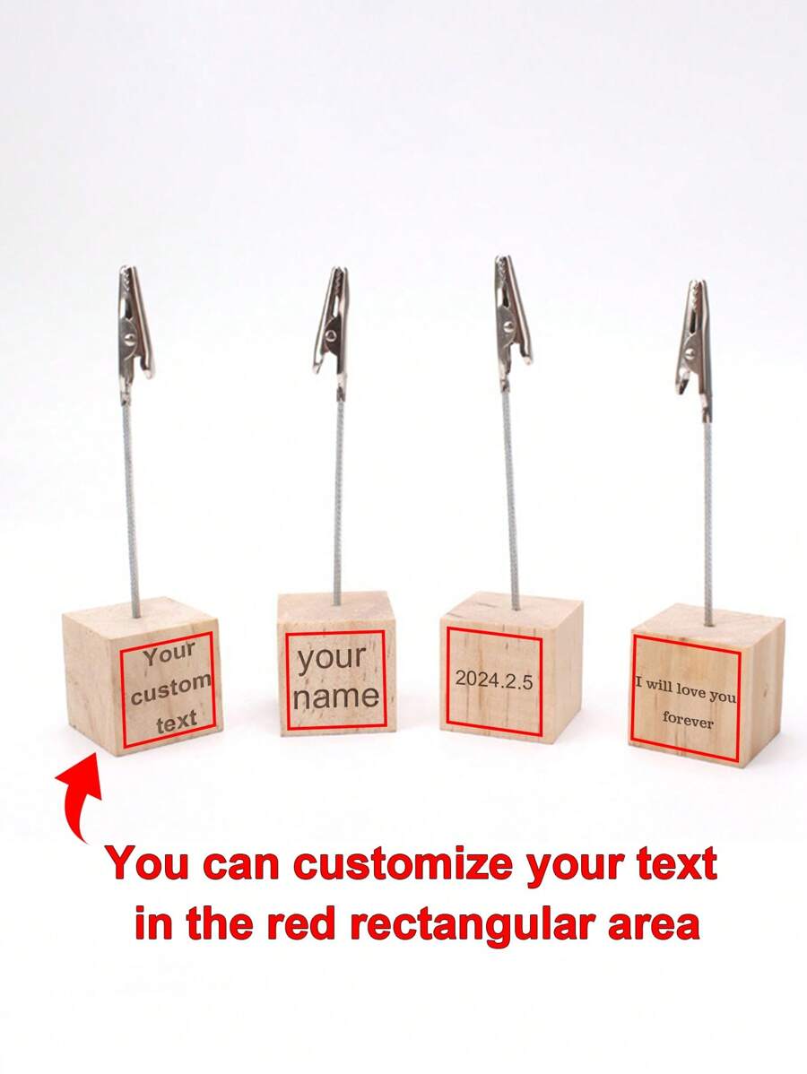 Portabiglietti da visita in legno personalizzato, fermaglio per messaggi a forma di coccodrillo creativo, per decorazione di San Valentino, forniture per feste a casa e cartellini dei tavoli, San Valentino, regali di decorazione di San Valentino, compleanno, laurea, multifunzionale, regolabile, anti-muffa, ornamentale, riutilizzabile, inciso, acciaio inossidabile, elegante, adorabile, di alta qualità, moderno, colorato, carino, confortevole, stile, personalizzato, unico, regali ideali per lui, regali ideali per lei, fidanzato, fidanzata, papà, mamma, famiglia, amici, figlio, figlia, studenti, ufficio, sala da tè, scuola, casa, vita estiva lenta