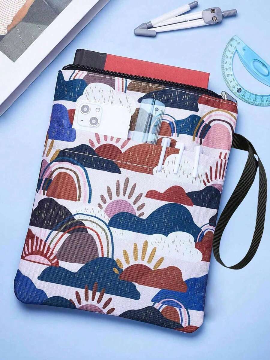 Cadeaux pour le début de la saison scolaire, couverture de livre fantaisiste en forme de nuage pour la saison des remises de diplômes, couverture de livre de poche, tissu lavable, couverture de livre avec fermeture à glissière