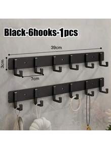 Black-6hooks-1pcs