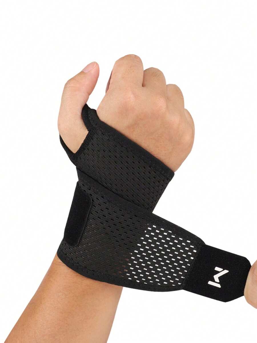 1 pezzo Polsiera regolabile, supporto per articolazioni con compressione, fascia da polso sportiva, confortevole e traspirante, accessori unisex taglia unica per palestra