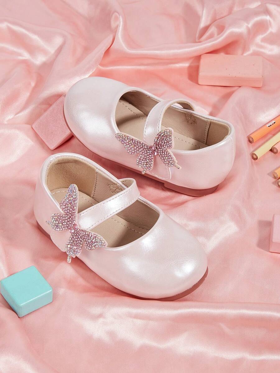 1 paar peuter/baby kinderen imitatie leren dubbele strik versierde ronde neus flats, zachte zool, mode, veelzijdig, geschikt voor lente, zomer, herfst