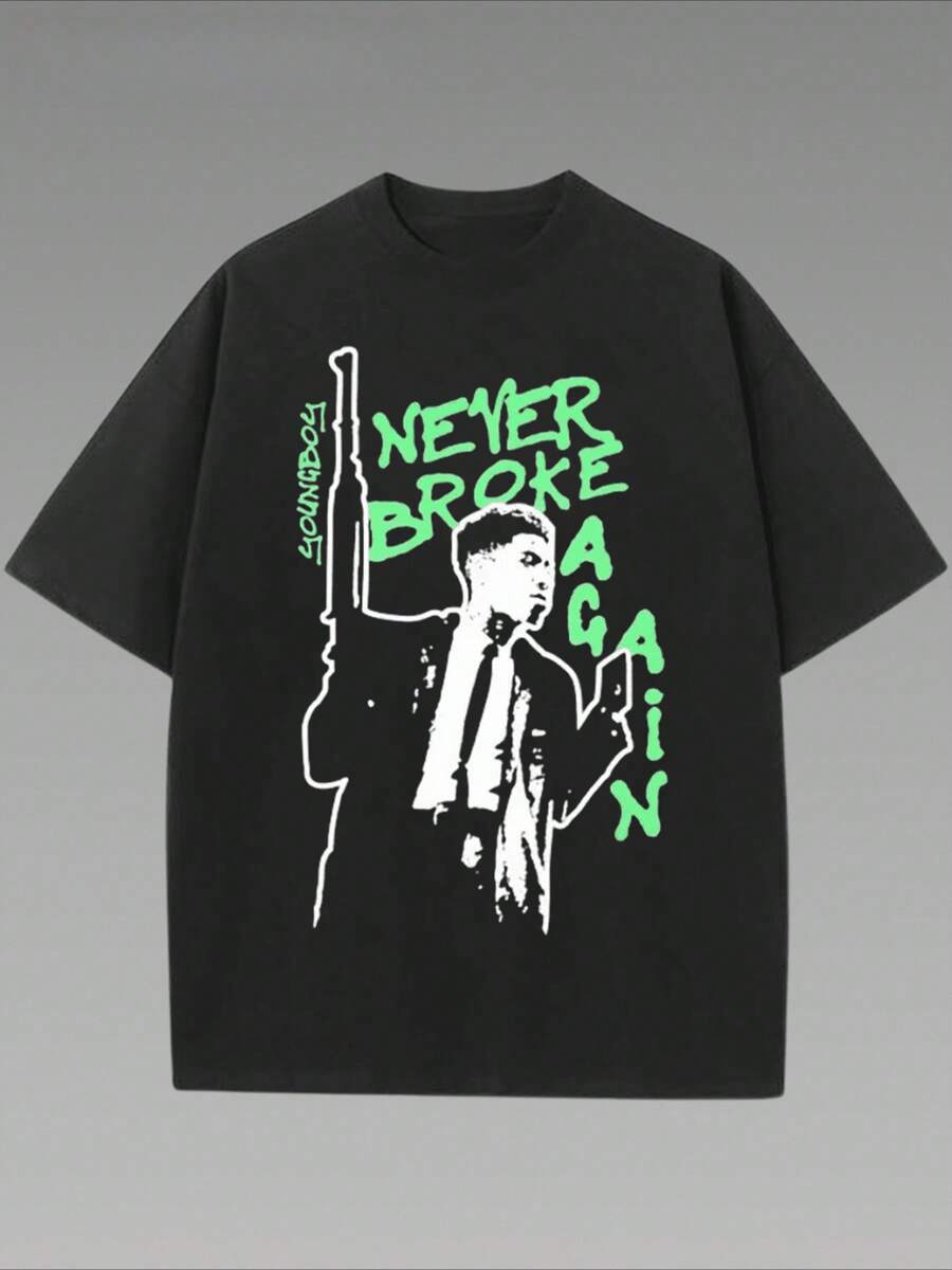 Young Boys Album Printed Casual Short Sleeve Women's T-Shirt 1 Pcs 220g Heavy Cotton T Shirt