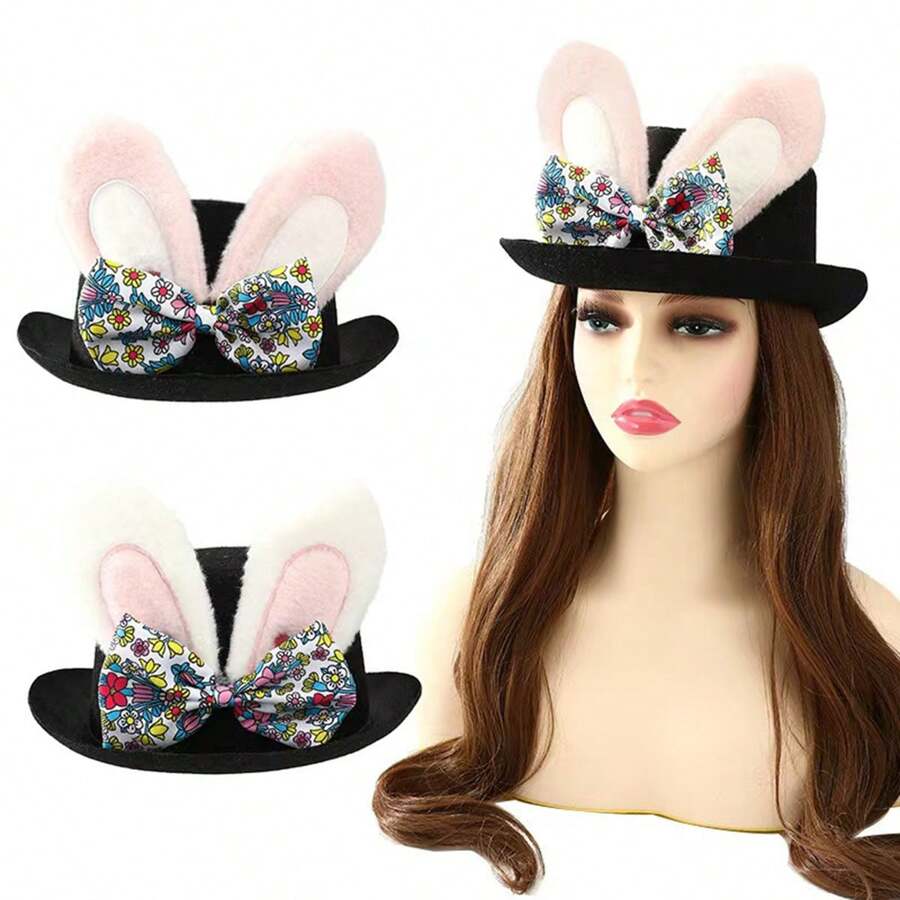 1pc Easter Plush Rabbit Ear Hat, Cosplay Costume Accessory, Photo Prop, Party Decoration