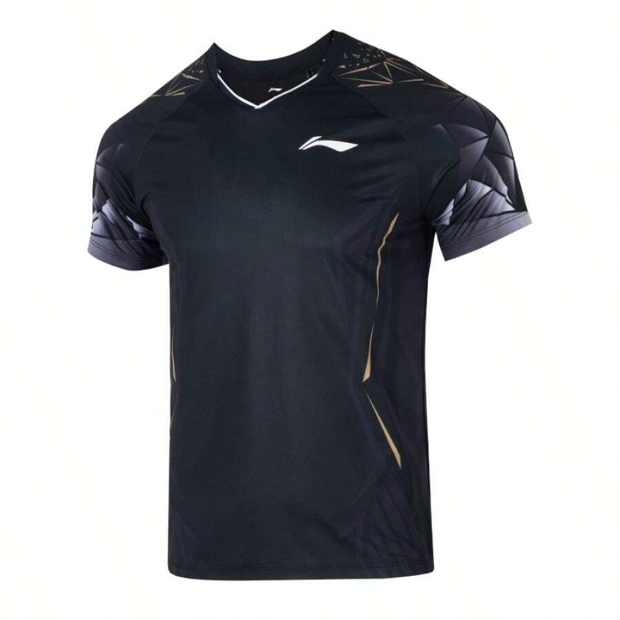 LI-NING Series Competition korte mouw voetbal/fitness/casual T-shirt, ademend, unisex, AAYV021-1