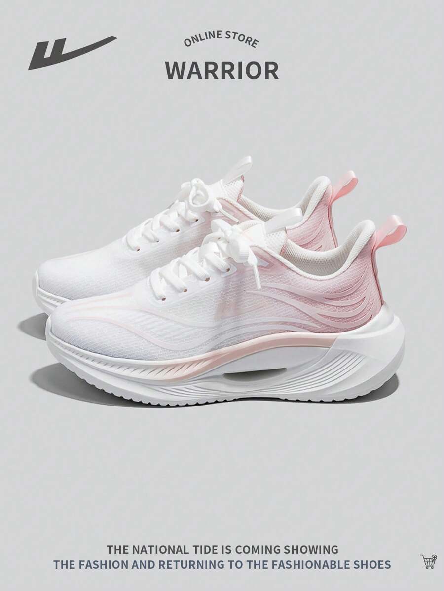1 Pair Women's Lace Up Sports Shoes, Mesh Breathable Non-Slip Comfortable Versatile Lightweight Running Sneakers For Outdoor Casual Wear