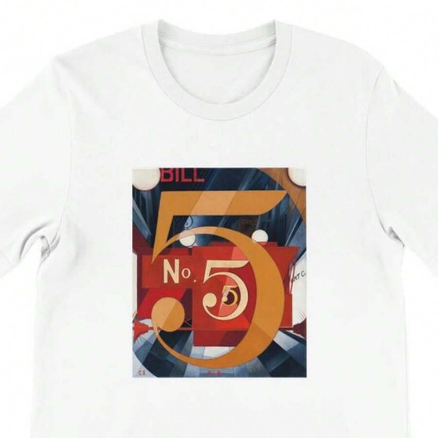 I Saw The Figure 5 In Gold Shirt By Charles Demuth Fine Art Shirt Pium Uni Crewneck Shirt Bella + Canvas 3001