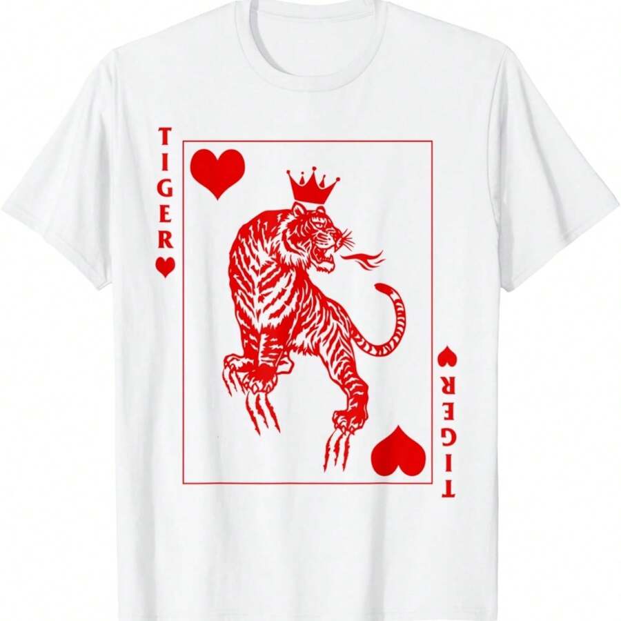 Awesome Tiger Of Hearts T-Shirt