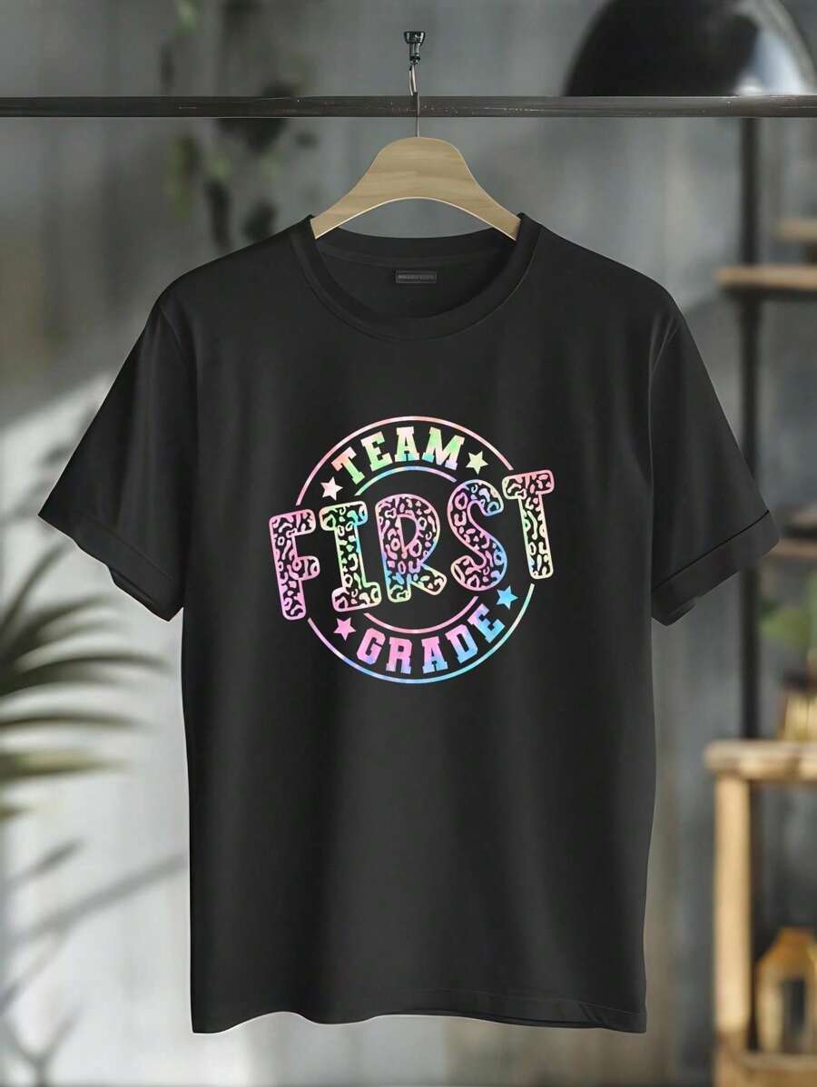 100% Cotton Casual Tshirt Team First Grade Teacher Student Back To School 1st Grade T-Shirt